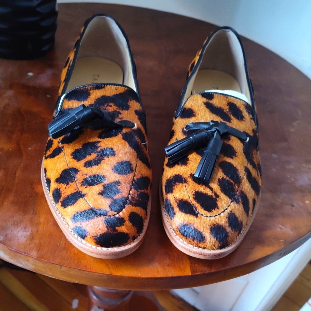 Talbot's menswear inspired Leighton calf hair tassel loafer